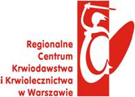 logo Regionalnego Centrum Krwiodawstwa i Krwiolecznictwa w Warszawie